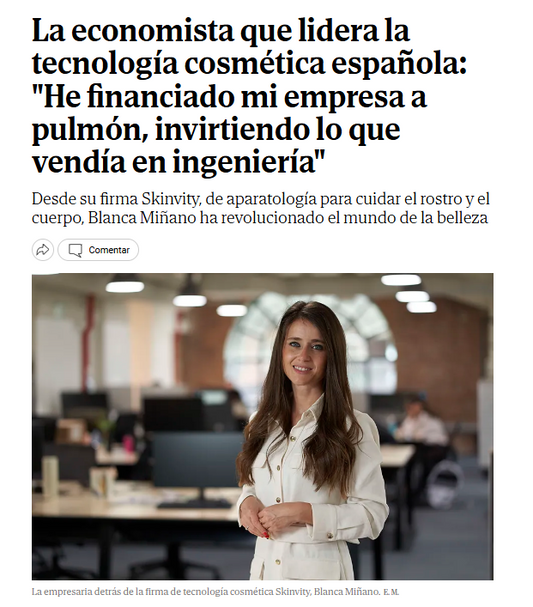 Blanca Miñano y SKINVITY: el caso de éxito que lidera la tecnología cosmética en España