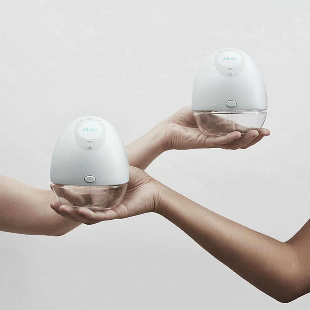 Elvie pump, sacaleches automático, comodidad, sin manos, maternidad, dar el pecho, femtech, marca ELVIE, SKINVITY