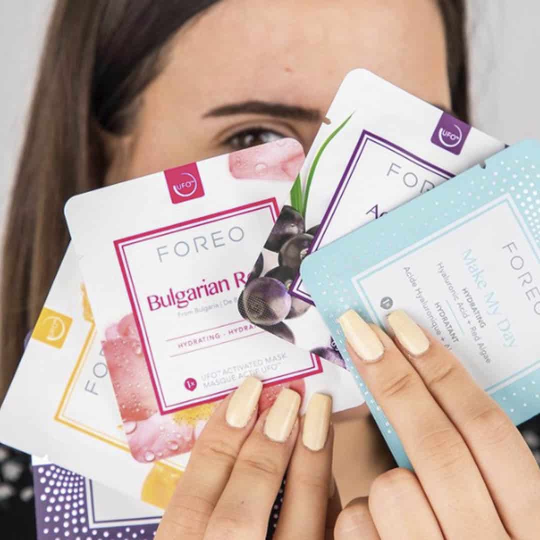Foreo, foreo ufo 2, ufo2, tratamiento facial, mascarillas faciales, skincare. Marca FOREO, SKINVITY