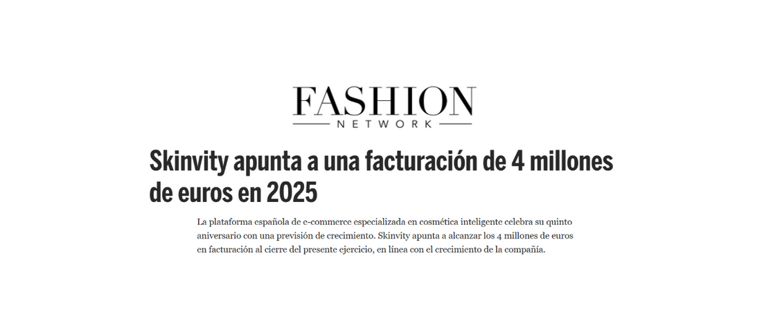 SKINVITY cumple 5 años y apunta a los 4 millones de euros en facturación para 2025