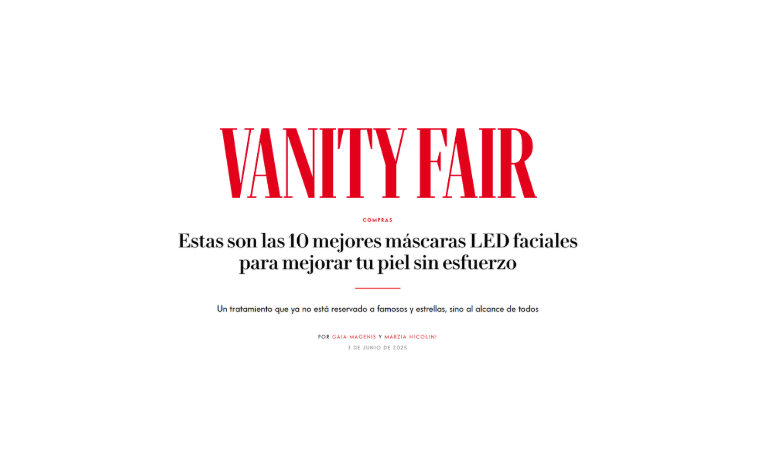 Nuestra Silicone LED Mask entre las mejores según Vanity Fair