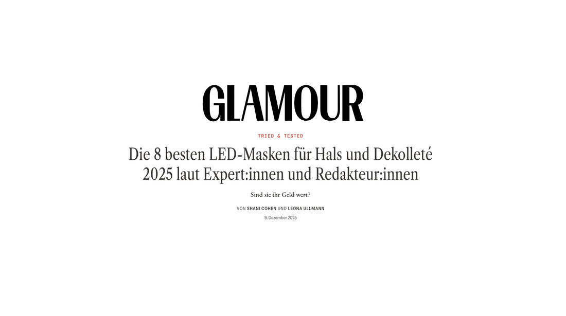 La Silicone LED Mask de SKINVITY, elegida por GLAMOUR Alemania como una de las mejores máscaras LED de 2025
