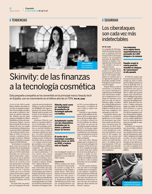 Blanca Miñano y SKINVITY: el caso de éxito que lidera la tecnología cosmética en España