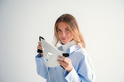 Máscara LED Facial de Silicone 3 em 1