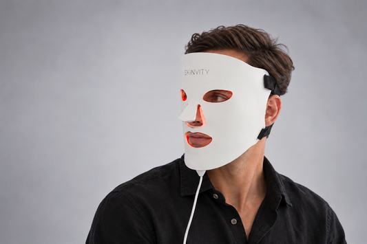 Máscara LED Facial de Silicone 3 em 1