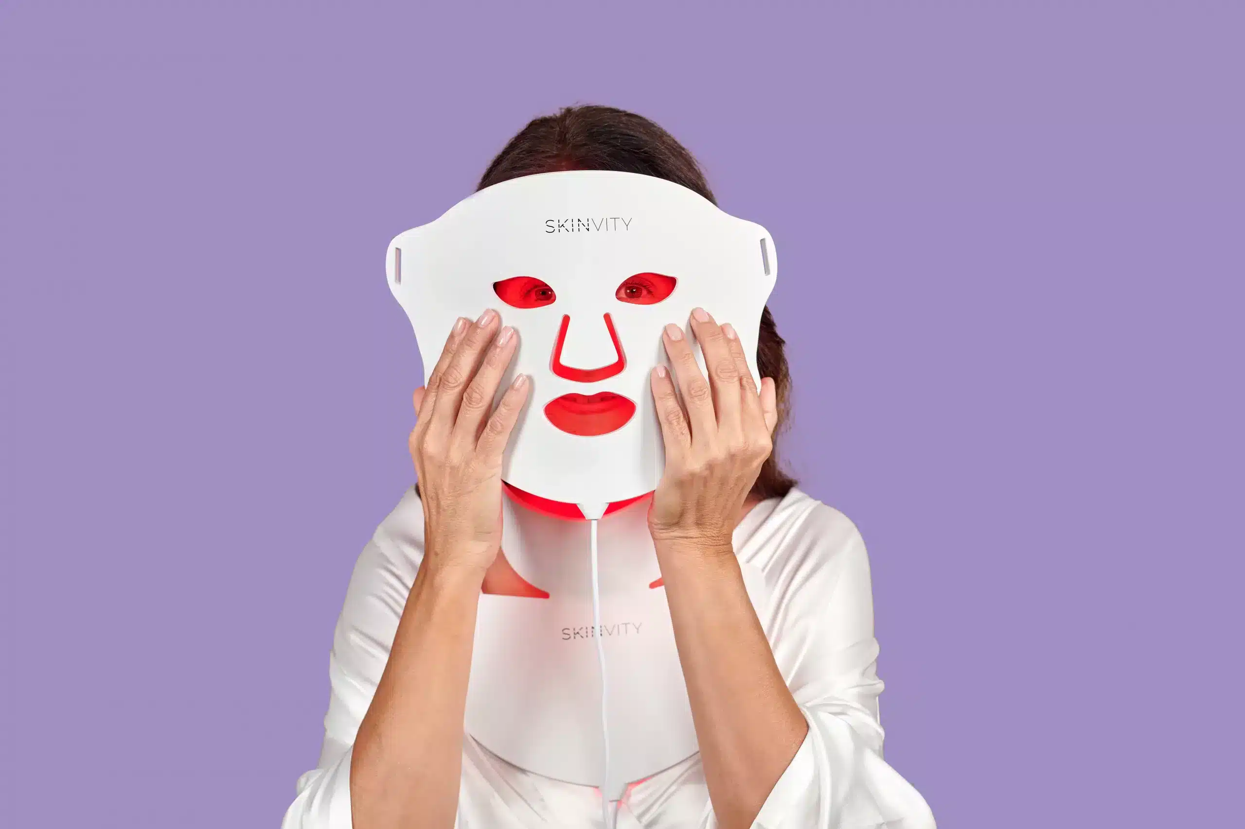 Deciniee Silicone Maschera Led Viso: 4 Colors Maschera di Fototerapia a  Luce LED Anti-Invecchiamento Della Pelle Maschera